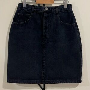 Classic Dark Blue Denim Skirt Indigo